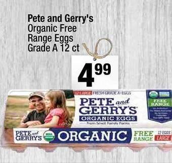 Super King Markets Pete and gerry's organic free range eggs grade a 12 ct offer