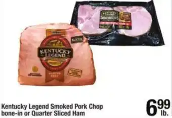 Shaw's Kentucky Legend Smoked Pork Chop bone-in or Quarter Sliced Ham offer