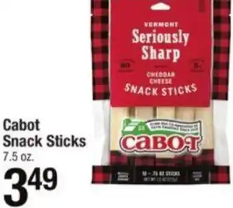 Shaw's Cabot Snack Sticks 7.5 oz. offer