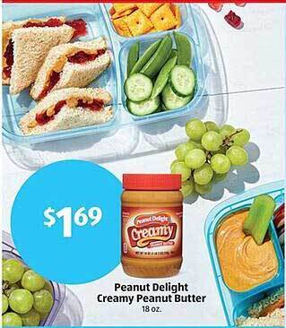 Aldi Peanut delight creamy peanut butter offer
