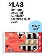 Aldi Benton's assorted sandwich creme cookies offer