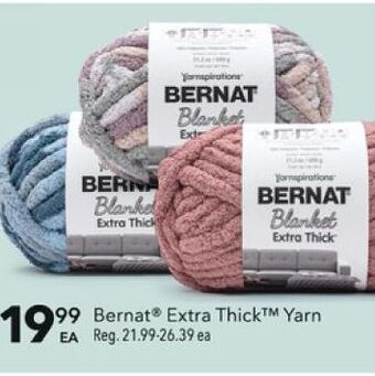 JOANN Bernat extra thick yarn offer