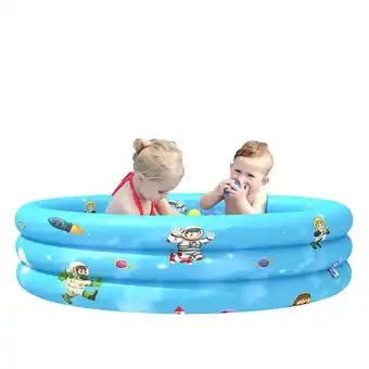 Walmart Kiddie pool, inflatable swimming pool for kids, toddlers, and baby, 3.6 x 1.0 ft, blue offer