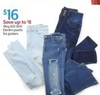 Bealls Denim pants for juniors offer
