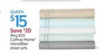 Bealls Cathay home microfiber sheet sets offer