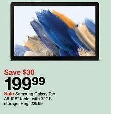 Target Samsung galaxy tab a8 offer