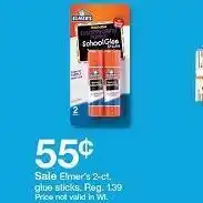 Target 2-ct. glue sticks offer