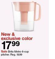 Target Brita metro 6-cup pitcher offer