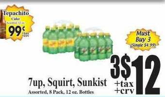 Baja Ranch 7up, squirt, sunkist offer