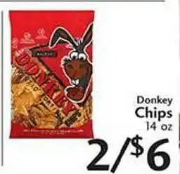 Sunset Foods Donkey chips 14 oz offer