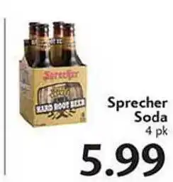 Sunset Foods Sprecher soda 4 pk offer