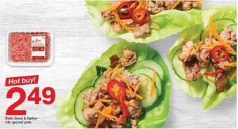 Target Good & gather 1-lb. ground pork offer