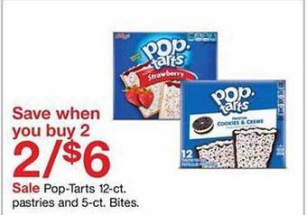 Target Pop-tarts 12-ct. pastries and 5-ct. bites offer