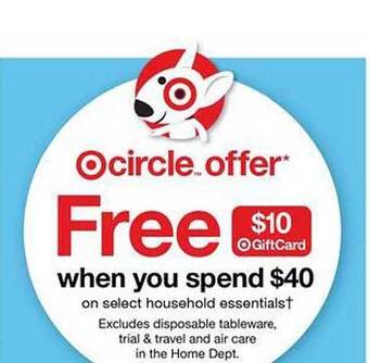 Target Household essentials offer