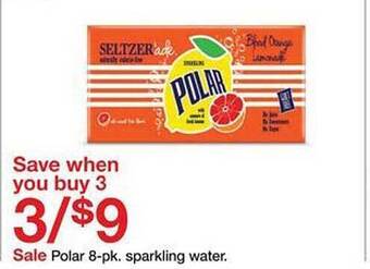 Target Polar 8-pk. sparkling water offer
