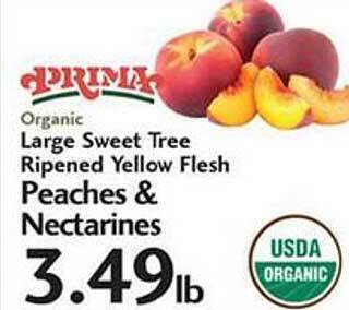 Sunset Foods Large sweet tree ripened yellow flesh peaches & nectarines offer