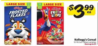 Winn Dixie Kellogg's cereal offer