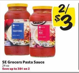 Winn Dixie Se grocers pasta sauce offer