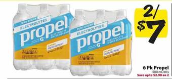 Winn Dixie 6 pk propel offer