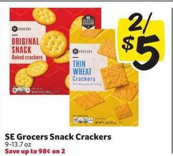 Winn Dixie Se grocers snack crackers offer
