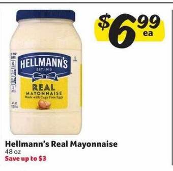 Winn Dixie Hellmann's real mayonnaise offer