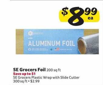 Winn Dixie Se grocers foil offer