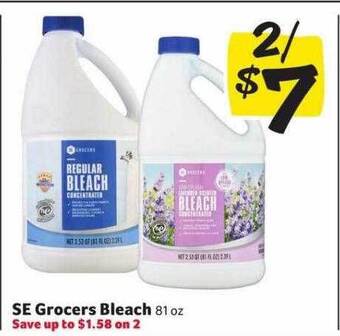 Winn Dixie Se grocers bleach offer
