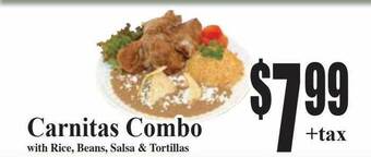 Baja Ranch Carnitas combo offer