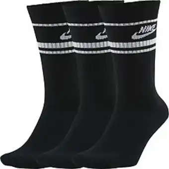 Kohl's Men's nike everyday essential 3-pack striped crew socks offer