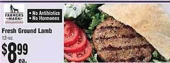Rosauers Fresh ground lamb offer