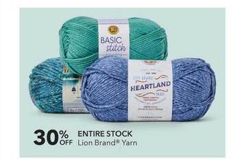 JOANN Lion brand® yarn offer