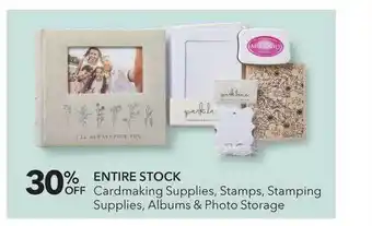 JOANN Cardmaking supples, stamps, stamping supplies, albums & photo storage offer