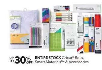 JOANN Cricut® rolls, smart materials™ & accessories offer
