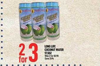 Seafood City Long life coconut water offer