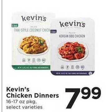 SHOPPERS Kevin's chicken dinners offer