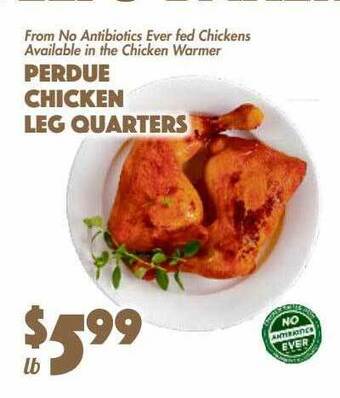 The Food Emporium Perdue chicken leg quarters offer