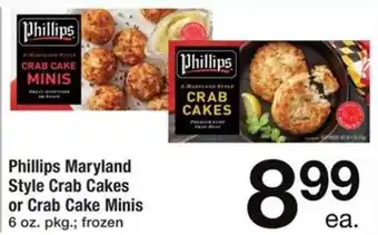 ACME Phillips maryland style crab cakes or crab cake minis offer