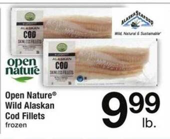 ACME Open nature® wild alaskan cod fillets offer