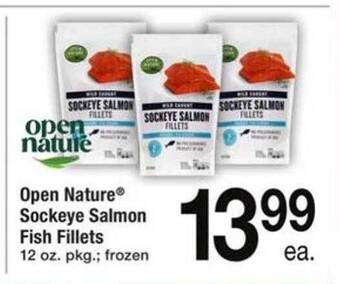 ACME Open nature® sockeye salmon fish fillets offer