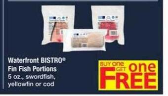 ACME Waterfront bistro® fin fish portions offer