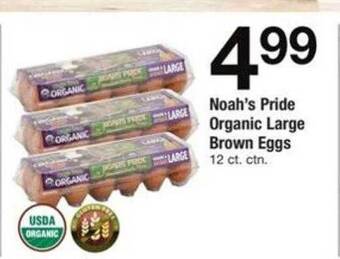 ACME Noah's pride organic large brown eggs offer