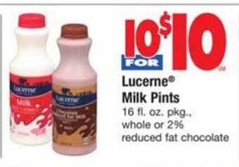 ACME Lucerne® milk pints offer