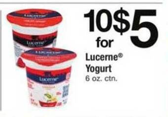 ACME Lucerne® yogurt offer