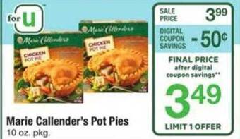 ACME Marie callender's pot pies offer