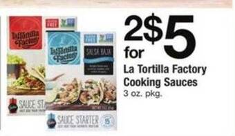 ACME La tortilla factory cooking sauces offer