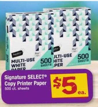 ACME Signature select® copy printer paper offer