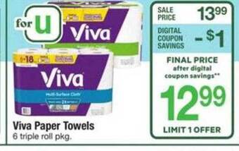 ACME Viva paper towels offer