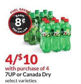 Hy-Vee 7up or canada dry offer