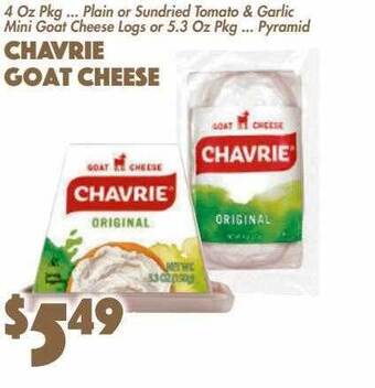 The Food Emporium Chavrie goat cheese offer