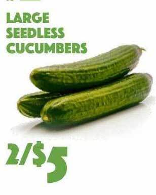 The Food Emporium Large seedless cucumbers offer